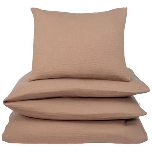 NG Baby Sæt til tremmeseng i bomuldsmuslin Brown One Size      Unisex