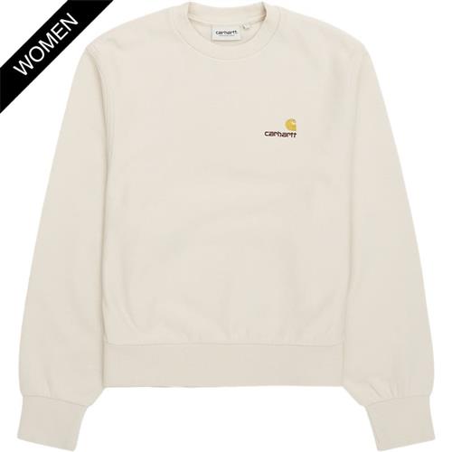 Carhartt Women W American Script Sweat Moonbeam