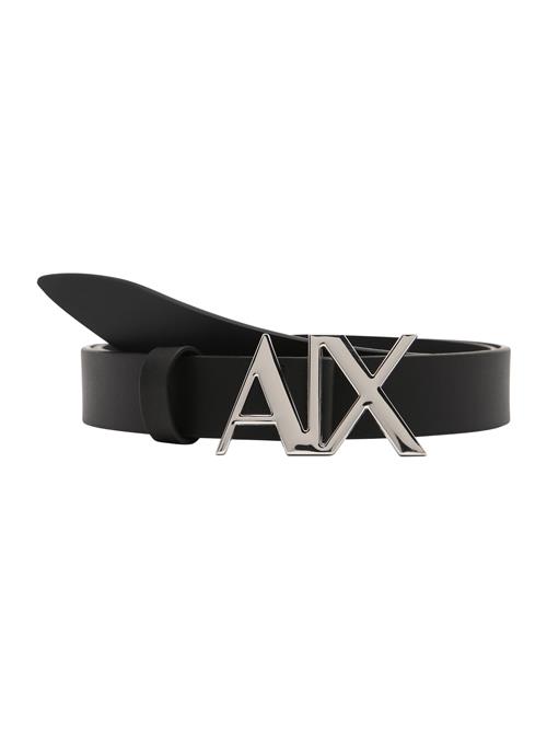 ARMANI EXCHANGE Bælte  sort / sølv