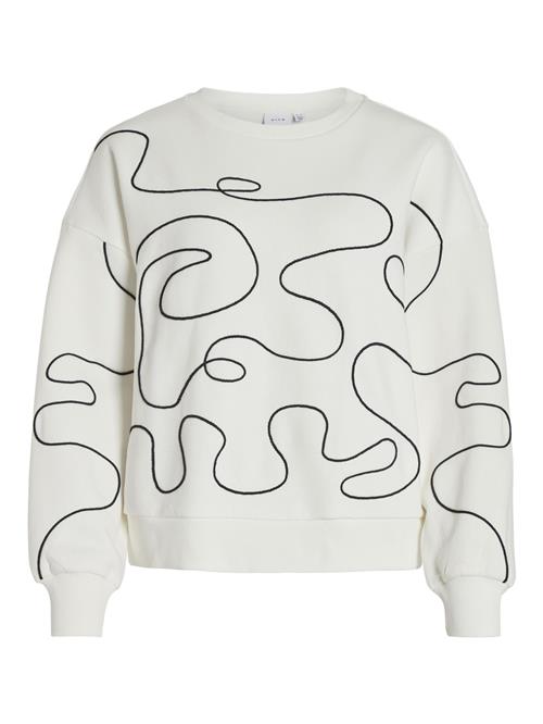 VILA Sweatshirt  sort / hvid