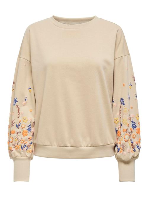 ONLY Sweatshirt 'BROOKE'  lysebeige / navy / brun / orange