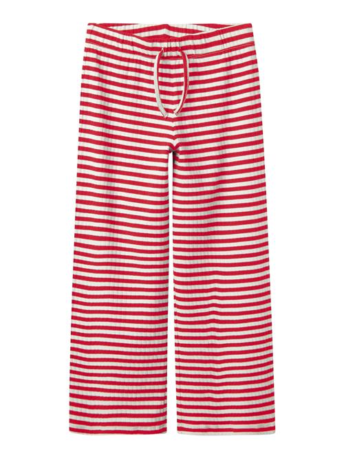 NAME IT Bukser 'Suraja'  rød / offwhite