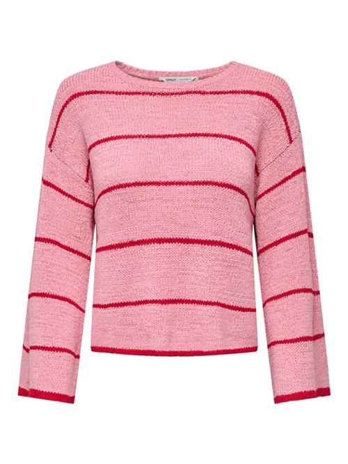 ONLY Pullover 'ONLGeena'  lys pink / rød