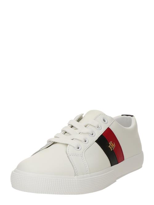 Se Lauren Ralph Lauren Sneaker low 'JANSON II'  carminrød / sort / hvid ved About You