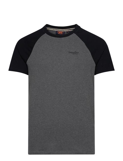 Essential Logo Baseball Tshirt Superdry Black