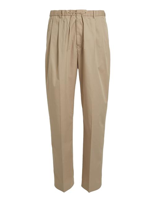 Calvin Klein Cotton Seacell Modern Pants Calvin Klein Beige