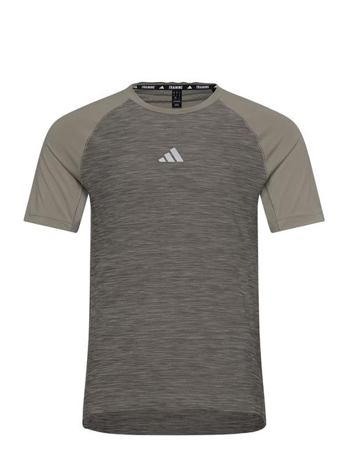 Adidas Gym+ Training 3-Stripes T-Shirt Adidas Performance Khaki