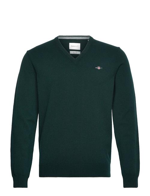 GANT Superfine Lambswool V-Neck GANT Green