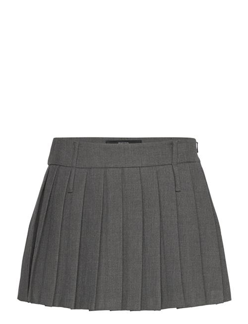 Pleated Mini-Skirt Mango Grey