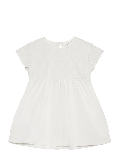 Mango Embroidered Printed Dress Mango White