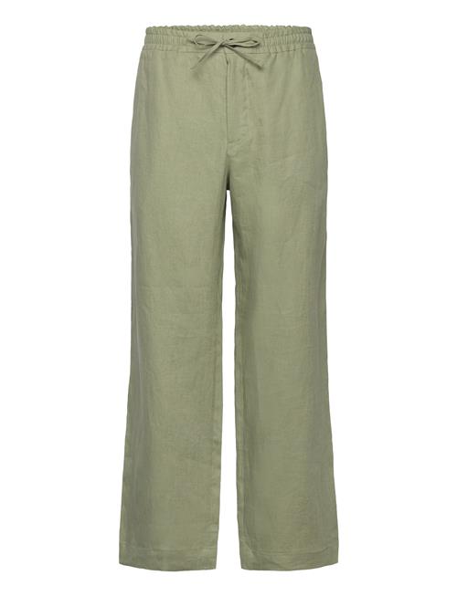 J. Lindeberg Noah Wide Linen Pants J. Lindeberg Green