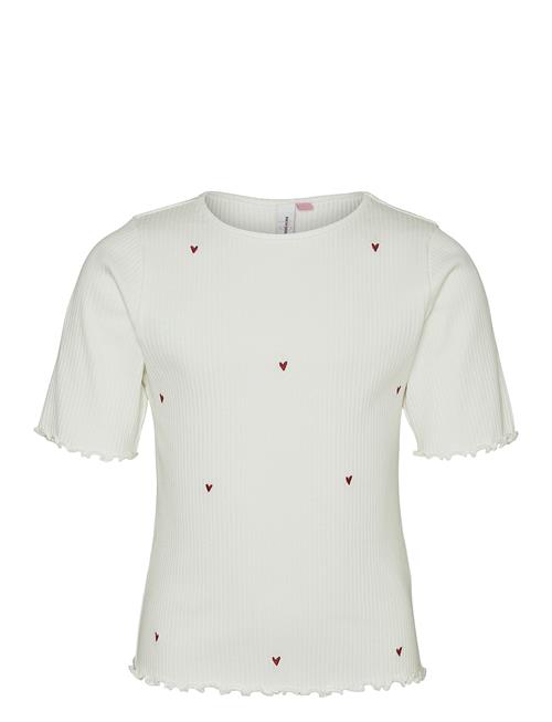 Vero Moda Girl Vmlavender Francis Emb Ss Top Jrs Girl Vero Moda Girl White