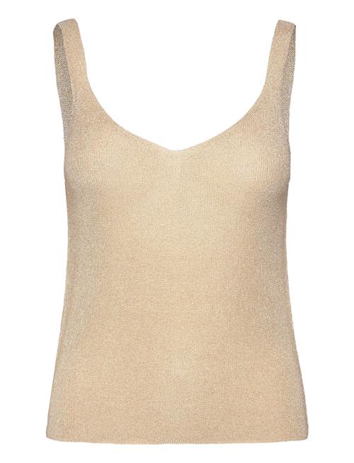 Mango Lurex Knitted Top Mango Beige