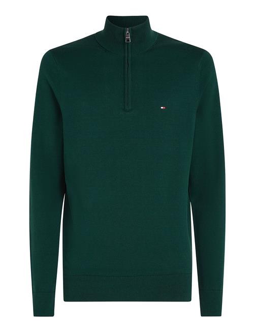 Tommy Hilfiger Essential Cotton Zip Mock Tommy Hilfiger Green