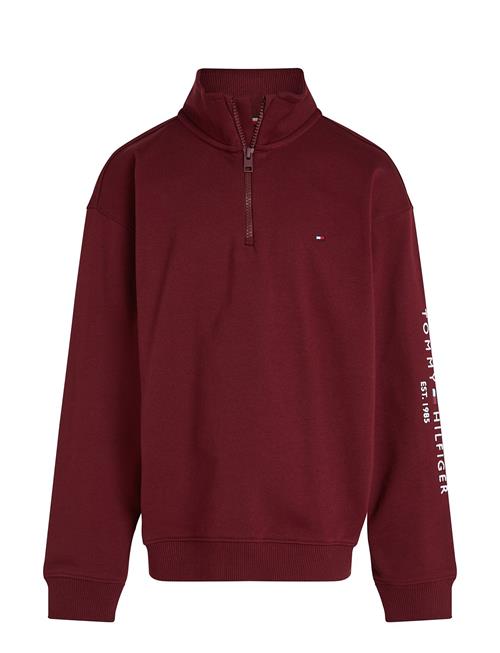 U Essential Half Zip Sweatshirt Tommy Hilfiger Burgundy