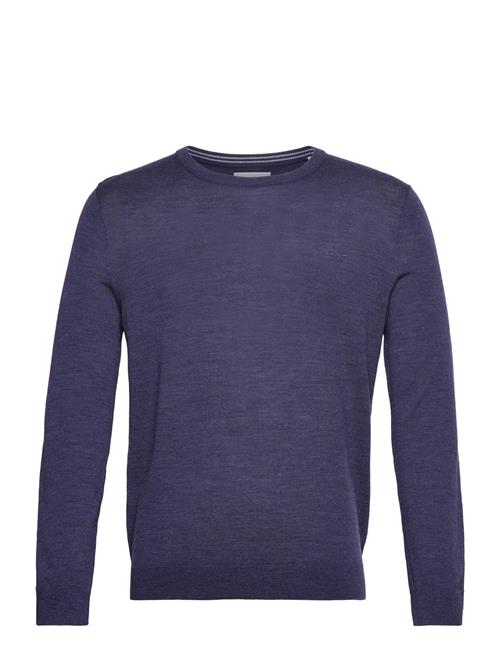 Extrafine Merino Wool C-Neck GANT Blue