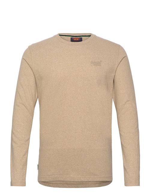 Essential Logo Long Sleeve Top Superdry Beige