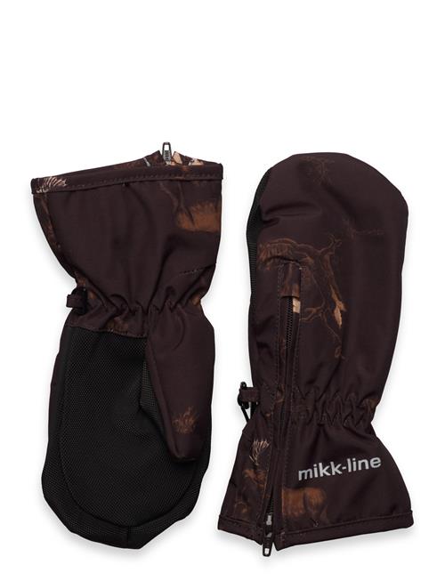 mikk-line Polyester Baby Mittens W. Zip Mikk-line Brown