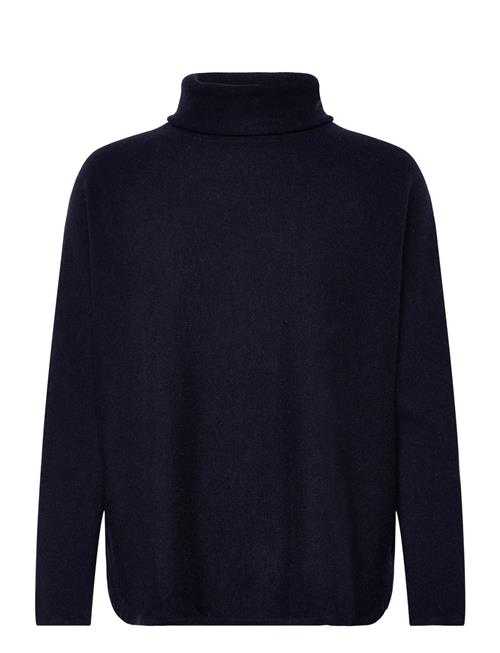 Davida Cashmere Curved Turtleneck Davida Cashmere Navy