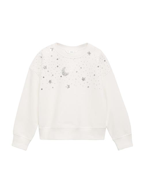 MANGO KIDS Sweatshirt 'CONSTE'  sølv / offwhite