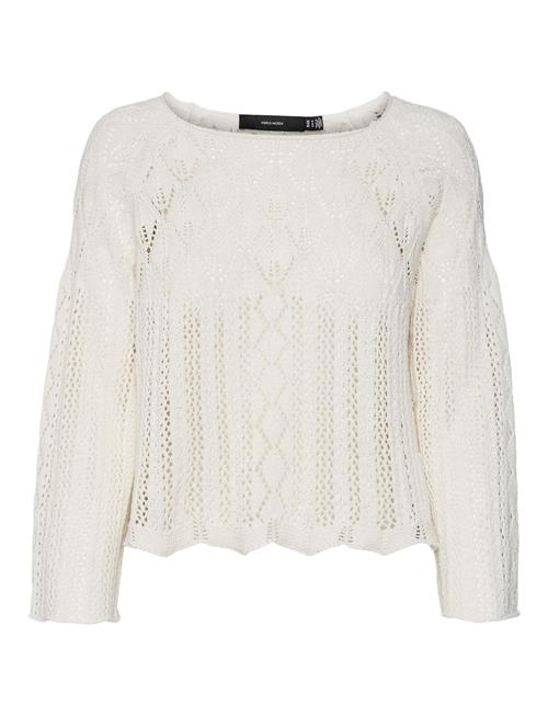 Se Vero Moda Vmginger 3/4 Boatneck Pullover Ga Noos Vero Moda Cream ved Booztlet