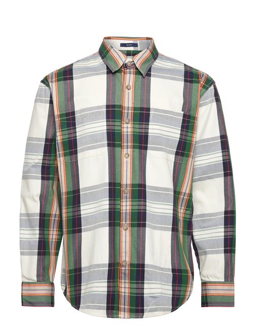 GANT D1. Rw Rel Heavy Twill Check Town GANT White