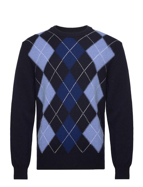 GANT Argyle C- Neck GANT Navy