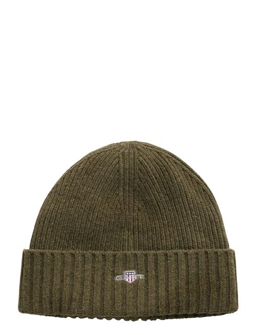 Unisex. Shield Wool Beanie GANT Khaki