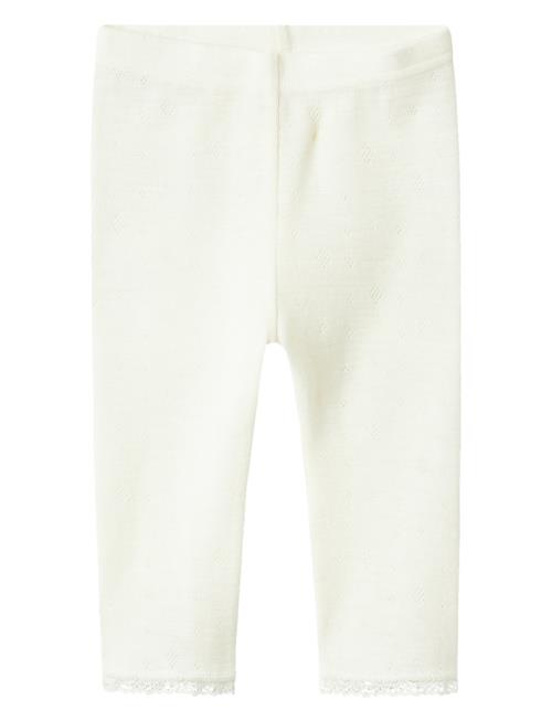 name it Nbfwang Wool Needle Legging Solid Noos Name It White