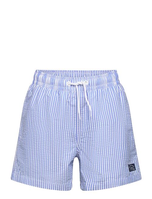 Mango Striped Swimming Trunks Mango Blue