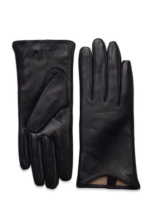 GANT Leather Gloves GANT Black