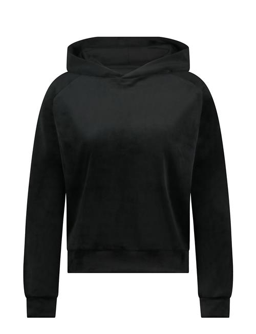 Hoody Ls Velours Hunkemöller Black