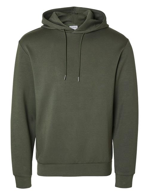 Selected Homme Slhemanuel Soft Hood Sweat Noos Selected Homme Green