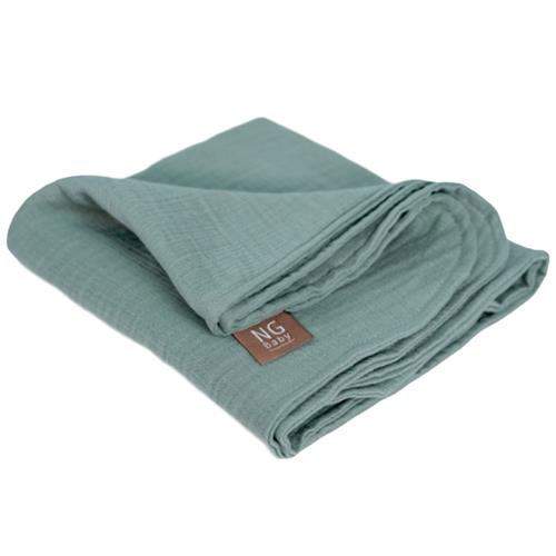 NG Baby Muslin Tæppe Delux Frosty Green | Grønn | 0