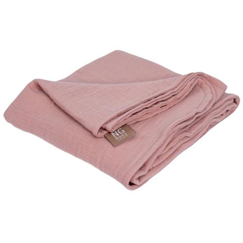 NG Baby Muslin Tæppe Deluxe Dusty Rose One Size      Unisex