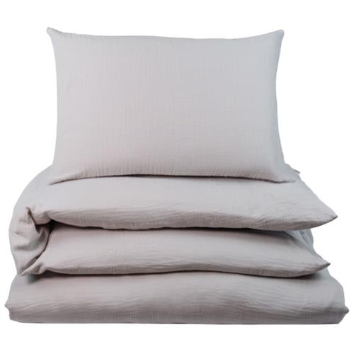 NG Baby Muslin sengetøjssæt krybbe/barneseng Greige One Size      Unisex