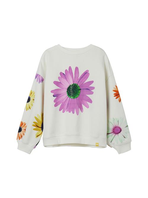 Desigual Sweatshirt 'Daisy'  gul / grøn / lilla / hvid