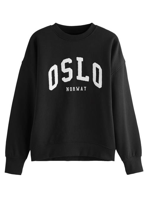 Next Sweatshirt 'Copenhagen City'  sort / hvid