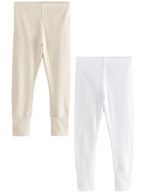 Se Next Leggings  beige / hvid ved About You