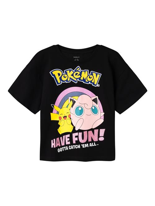 NAME IT Shirts 'Pokémon'  blandingsfarvet / sort