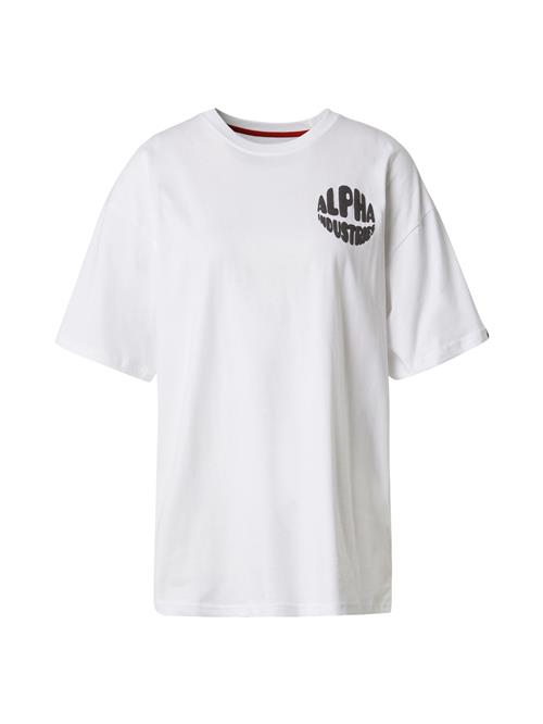 ALPHA INDUSTRIES Shirts  grafit / hvid