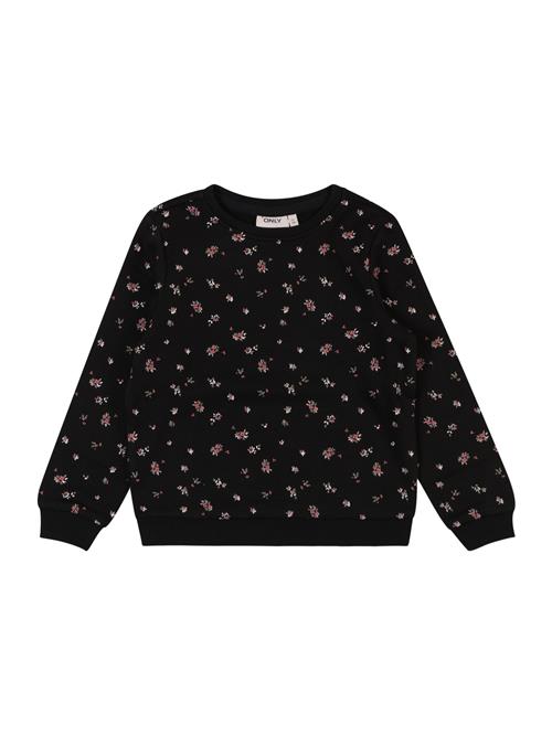 ONLY GIRLS Sweatshirt 'KMGDIVA'  grøn / pink / sort / hvid