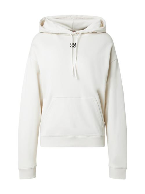 HUGO Sweatshirt 'Delfinia'  sort / hvid