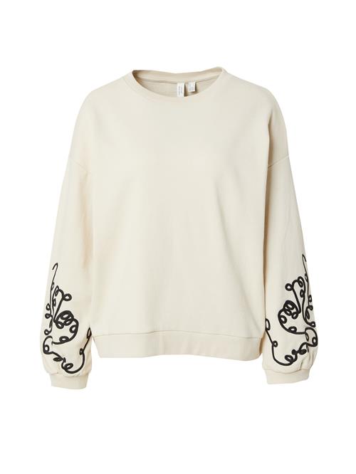 VERO MODA Sweatshirt 'VMVelo'  lysebeige / sort