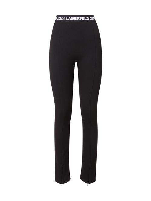 Se KARL LAGERFELD JEANS Leggings 'MILANO'  sort / hvid ved About You