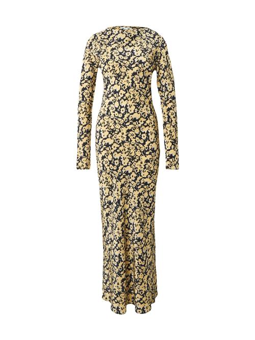 TOPSHOP Kjole  pastelgul / sort / offwhite