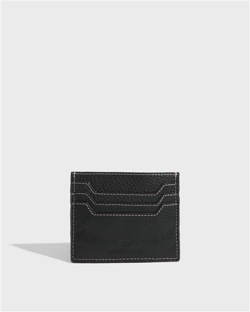 Se BECKSÖNDERGAARD - Sort - Grained Card Holder ved Nelly