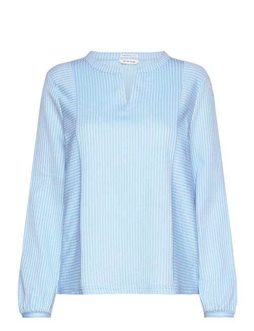 Tom Tailor T-Shirt Blouse Vertical Stripe Tom Tailor Blue