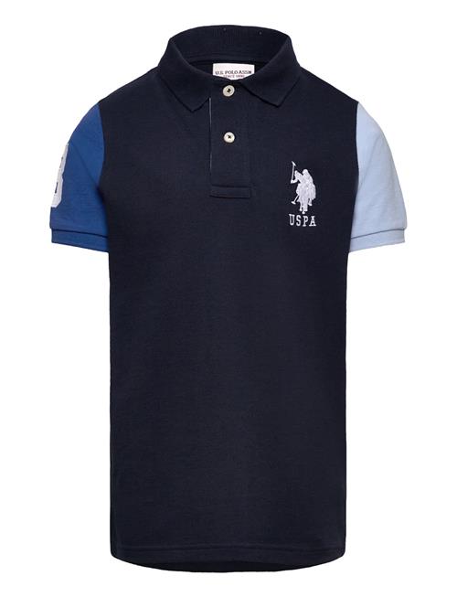 Player 3 Colour Block Pique Polo U.S. Polo Assn. Blue