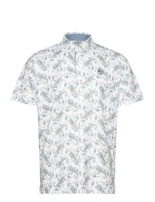 PUMA Golf Cloudspun Paisley Polo PUMA Golf White